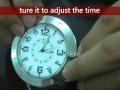 Clock shaped mini spy  camswith motion detection and pc camera fhow to make time settingmpg