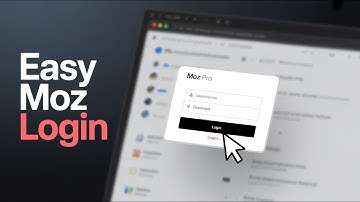 How to login to your Moz Pro account - easy process