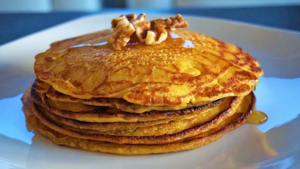 Eggless Pumpkin Pancakes Recipe Kids special recipe Ep 207 YouTube