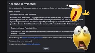 My Roblox Account Got Deleted..