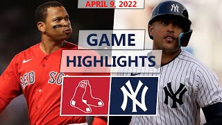 Boston Red Sox vs. New York Yankees Highlights | April 9, 2022 (Pivetta vs. Severino)