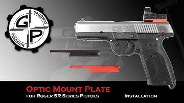 Ruger SR 9/40/45 Series Optic Mount Plate Installation from Galloway Precision