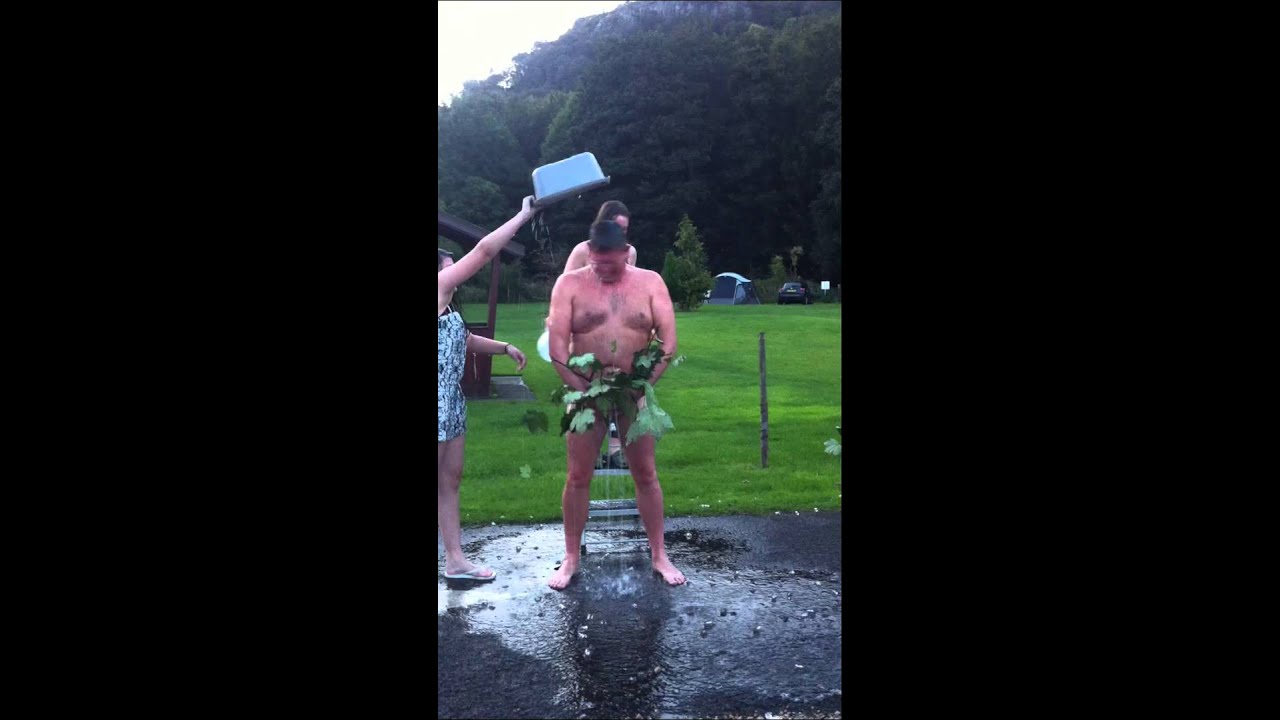 naked, cold, nude ice bucket challenge.