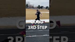 Full hurdle technique analysis for a high school girl.