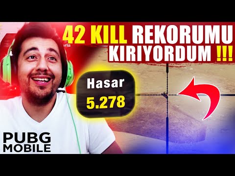 42 KILLS REKORUMU KIRIYORDUM !!! 7. SEZON SOLO VS SQUAD REKORUM / PUBG MOBILE