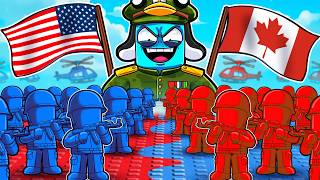 USA vs CANADA - ROBLOX MINI WARS CHALLENGE! (2 vs 2)