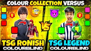 Colourblind Vs Colourblind 🤣 Colour Collection Battle In Free Fire 🔥 Spin The Wheel - Free Fire Max