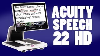 Acuity Speech 22 HD CCTV  - The Blind Life