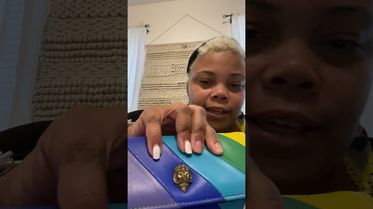 Kurt Geiger XXL Kensington bags and chain wallets rainbow 🌈 and black 🖤