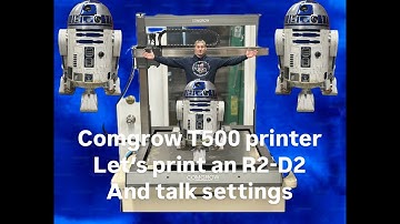 Comgrow T500 and printing an R2-D2 droid,