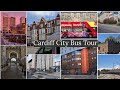 Cardiff wales city tour by bus  beautiful spring view   april 2024