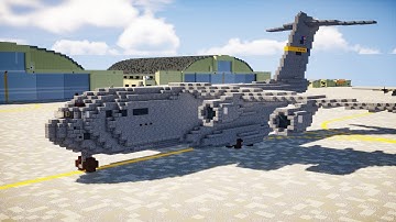 Minecraft C-17 Globemaster III Plane Tutorial Part 1