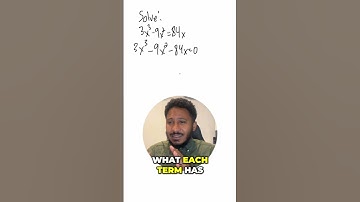 Solving Polynomial Equations: A Step-by-Step Guide w/#MathGuySteve