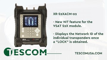 The new VSAT S2X Module (XR-S2XACM-02) featuring NIT.