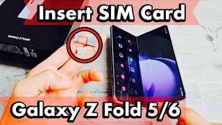 Galaxy Z Fold 5: كيفية إدخال بطاقة SIM + التحقق من الإعدادات الخلوية