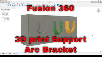 Fusion 360 - 3D print Support under Arc bracket.