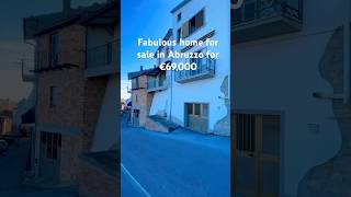 Home for sale in Abruzzo, Italy 4 bed, 3 bath, fully furnished with sea views €69,000 #abruzzo