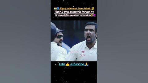 Ravichandran ashwin announces retirement from international cricket #cricket #aesthetic @MrBeast