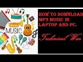 How to download free music MP3 songs in laptop windows 7