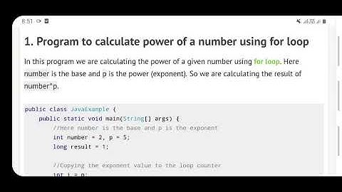 How to Calculate Power of a Given Number on Java - Simple Java Program with Live Example