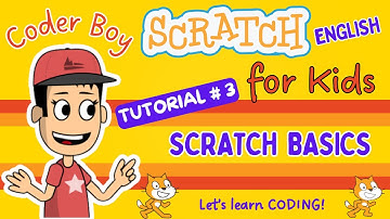 Scratch Tutorial #3 | Scratch Basics for Kids Easy Coding (English) | #scratch #kids #english