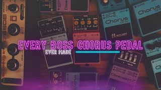 SHOOTOUT: Every BOSS Chorus Pedal Ever Made!! [Mono AND Stereo]