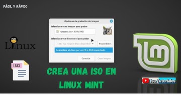 Como CREAR UNA ISO EN LINUX MINT