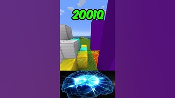 1IQ vs 200IQ Minecraft Parkour #shorts #minecraft #minecraftmemes #minecraftshorts