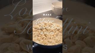 Homemade Lobster tortellini 🦞 #freshpasta #lobsterpasta #pastamaking #pastarecipe