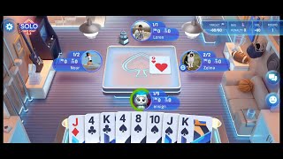 Spades Masters (by YallaPlay) - 4 player trick-taking card game for Android and iOS - gameplay. screenshot 4