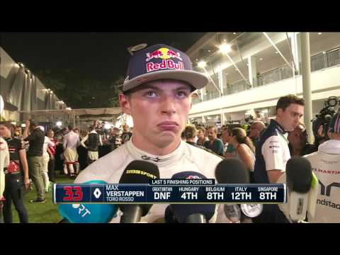 2015 Singapore - Post-Race: Verstappen: 'No reason' to let teammate pass