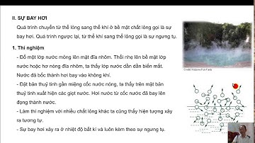 38 Sự chuyển thể của các chất – lí thuyết