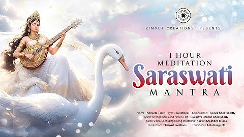 Ancient Saraswati Mantra for Focus & Motivation | Saraswati Meditation | 1 Hour Non-Stop Meditation