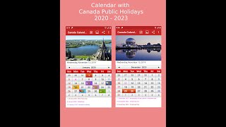 Canada Calendar 2020 - Android App screenshot 4