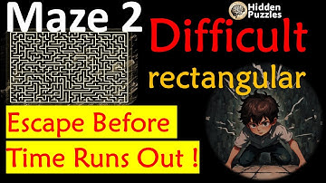 Difficult rectangular mazes Maze 2