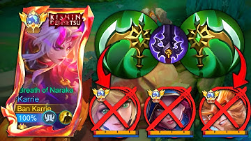 TOP GLOBAL KARRIE BEST BURST DAMAGE HACK BUILD FOR 2025!!💀 (please try) - KARRIE BEST BUILD 2025!