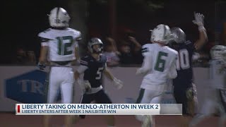 Liberty High Football taking on Menlo-Atherton High in Week 2