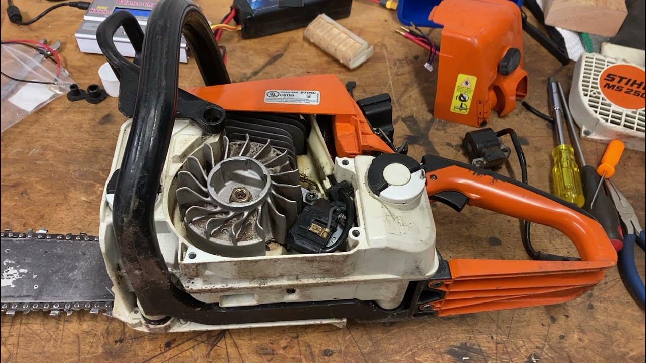Stihl MS250 No Spark Fix for 9.99 Is an eBay Coil any good? YouTube