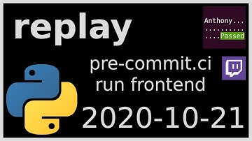 replay - pre-commit.ci run output frontend - 2020-10-21