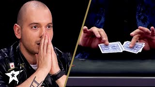 Wizard SHOCKS Judges With Amazing Sleight of Hand!