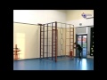 Universal Services Indoor School Trio climbing frame with wall ladder and linking pole