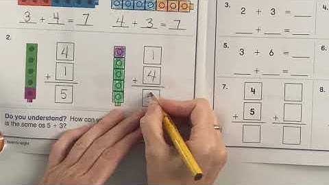 1.7b Envision Math First Grade Topic 1 Lesson 7