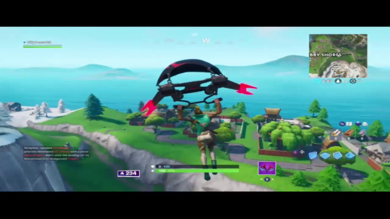 Fortbyte 89 Location 'Accessible by flying Scarlet Strike Glider through rings east of Snobby'
