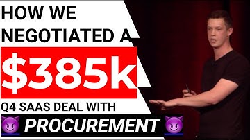 How We Negotiated a $385k SaaS Deal with Procurement (Without Discounting)