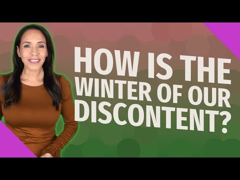 Video: Cosa significa l'inverno del malcontento?