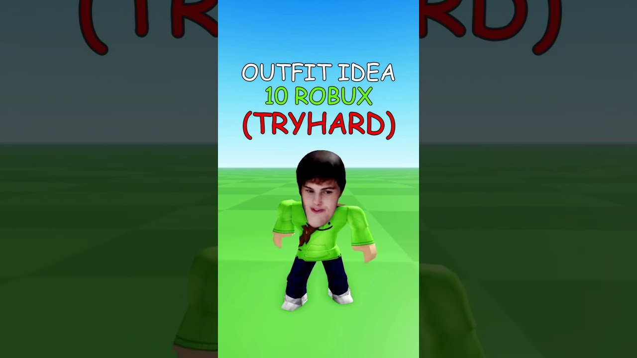 Making Roblox Tryhard Outfit Idea 10 ROBUX 