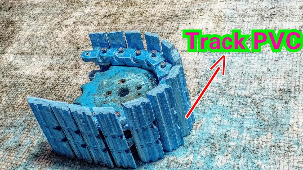 (Part 1) How to make Excavator Track Metal RC ( PVC ) JCB X series