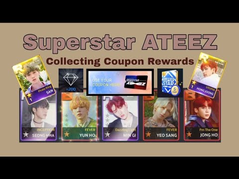 [Superstar ATEEZ] ATINY's Guide: How to collect Coupon Rewards