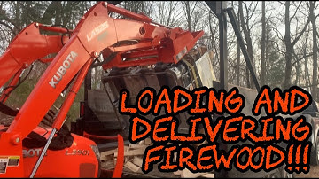 #61 Loading and Delivering Firewood Using IBC Totes & Kubota Tractor