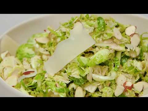 How to Make Caesar Brussels Sprouts Salad with Almonds.....#yummyfood